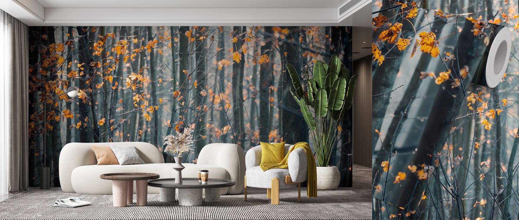 Organic patterns intertwine like forest whispers, producing abstract designs that feel playful yet refined. This wallpaper enriches interiors with creative presence, making walls vibrant and inspiring. 