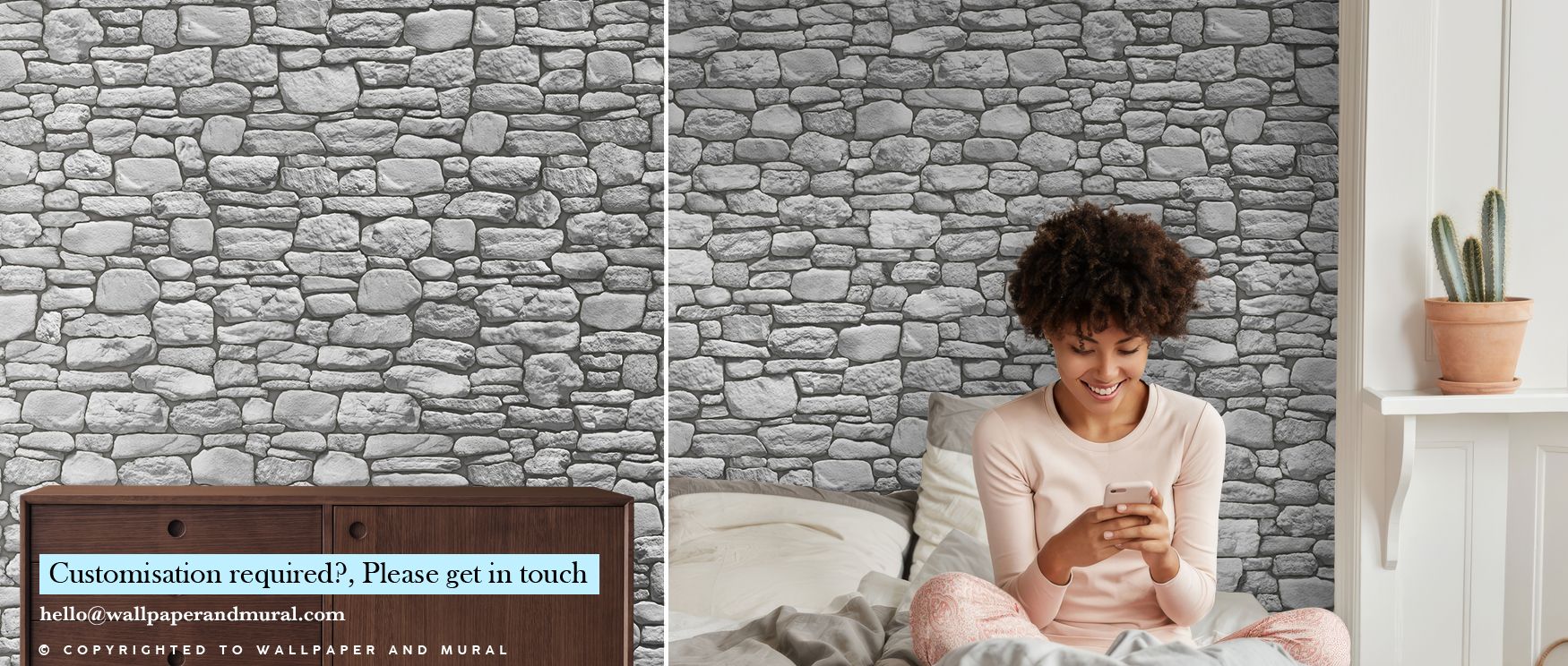 Strong geometric patterns inspired by masonry create bold presence. This wallpaper transforms walls into statements of modern elegance, enriching bedrooms, offices, and living rooms with stylish strength. 