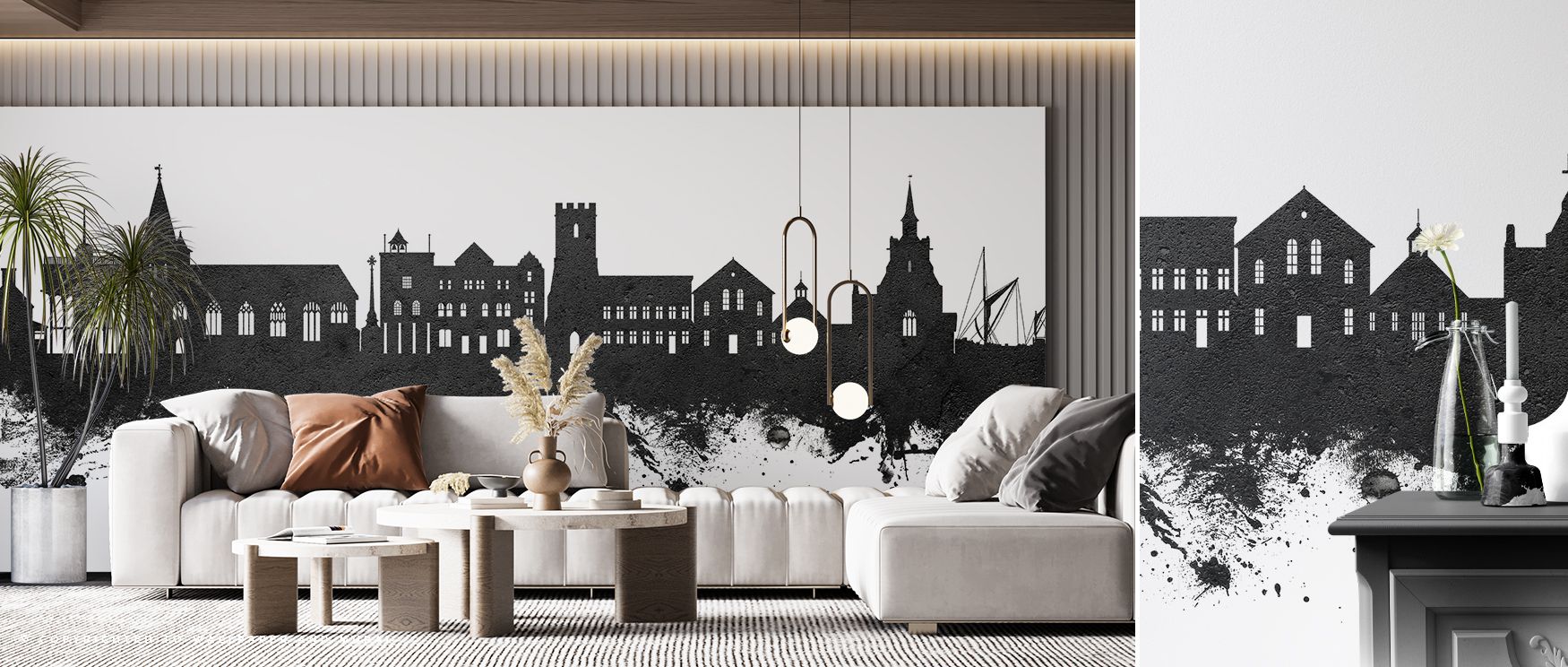 Strong contrasts in light and dark create striking atmosphere, where Maldon’s architecture is highlighted with clarity that adds richness without overwhelming the room. Living rooms benefit from visual character, bedrooms from restful simplicity, and work