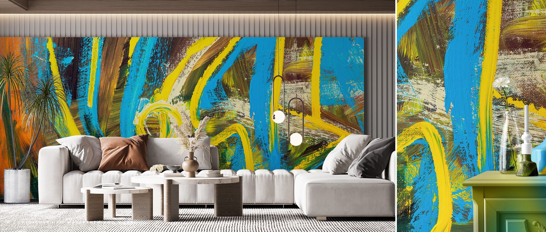 Expressive patterns highlight boldness and charm, creating interiors filled with personality. Walls gain structure and energy that feel both lively and sophisticated, transforming rooms into inspiring spaces of modern artistry. 