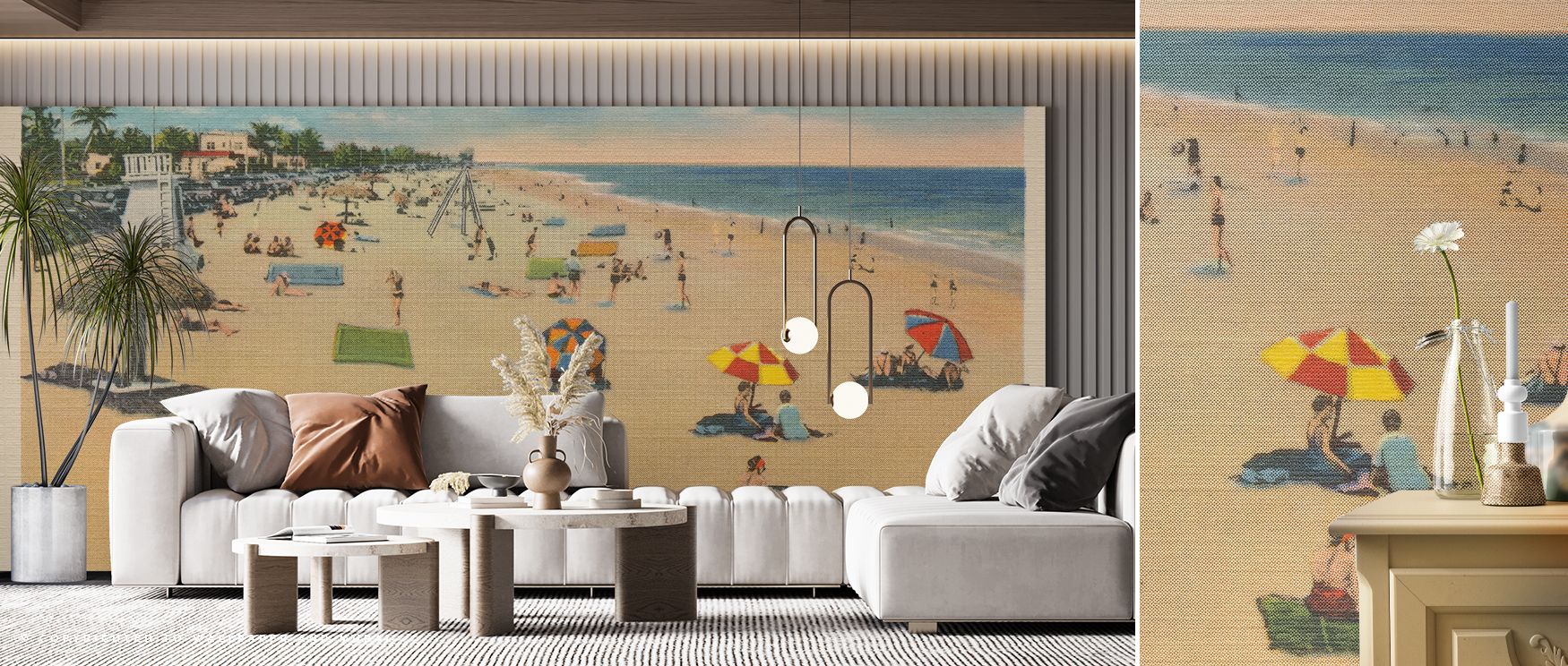 The design captures the essence of Miami’s coastal life, infusing interiors with bold personality. Its dynamic artistry elevates spaces, turning them into contemporary galleries of tropical sophistication. Walls become storytelling elements that inspire c