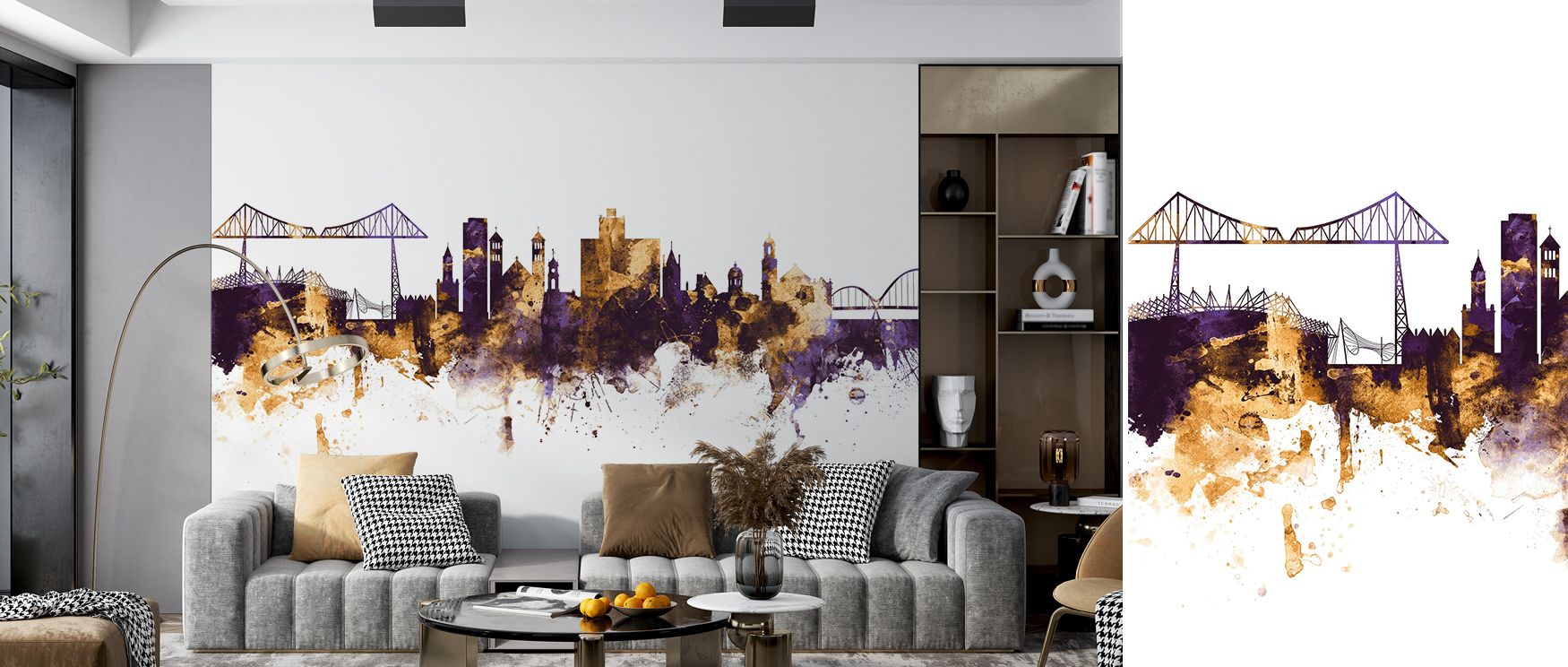 Middlesbrough’s city identity shines in vibrant tones, creating memorable spaces. Bedrooms gain elegant atmosphere, offices become cosmopolitan, and living rooms achieve stylish charm. 