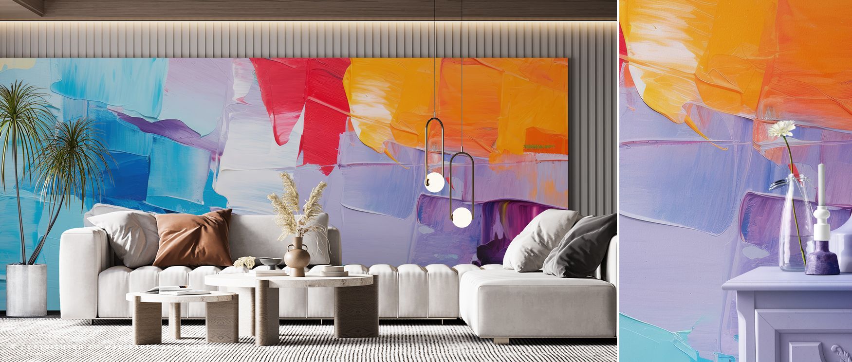 Gentle imagery and soft gradients make this wallpaper a tribute to calm outdoor beauty, turning interiors into restful spaces, suitable for bedrooms or offices where tranquility and natural harmony enhance the atmosphere, offering refined decorative artis