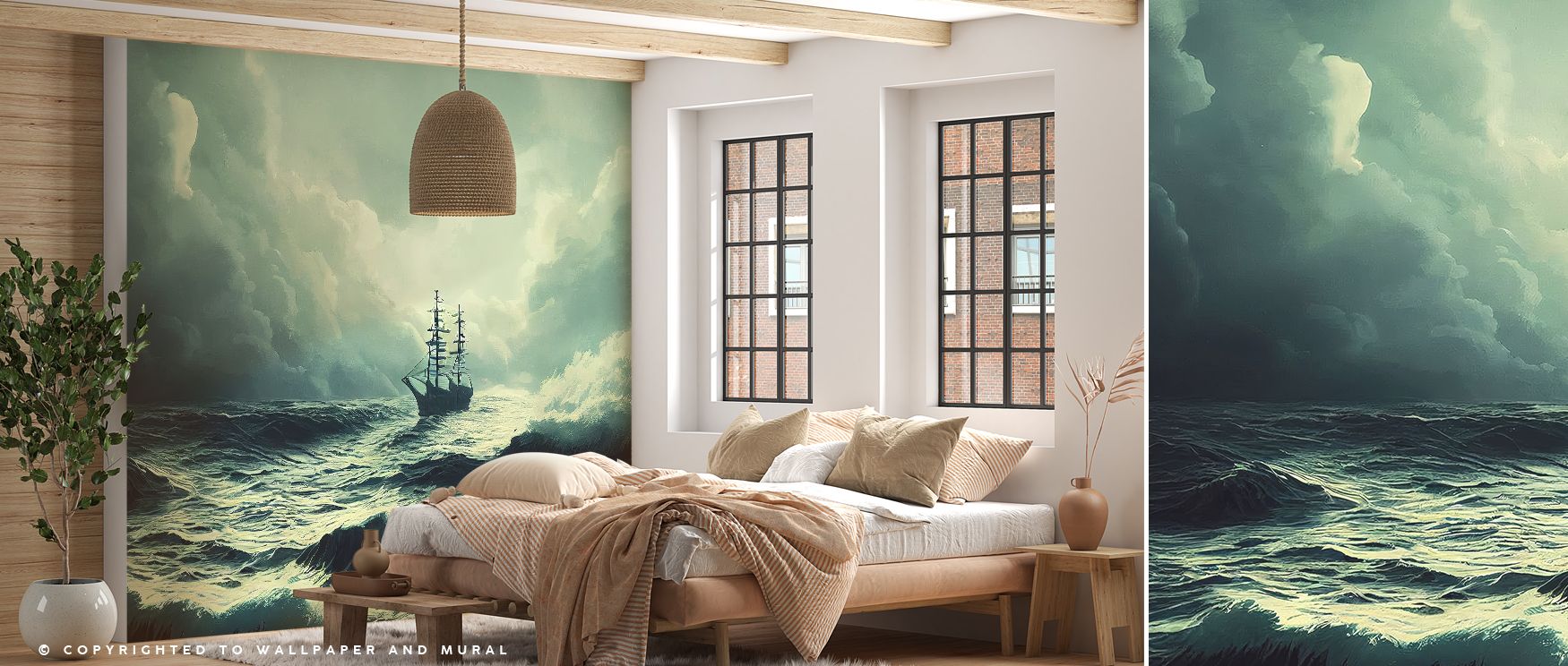 The design highlights night sailing in subtle layers, producing interiors filled with restfulness and decorative refinement, suitable for bedrooms or living rooms where serenity enhances décor, making walls quiet canvases that reflect calm artistry and na