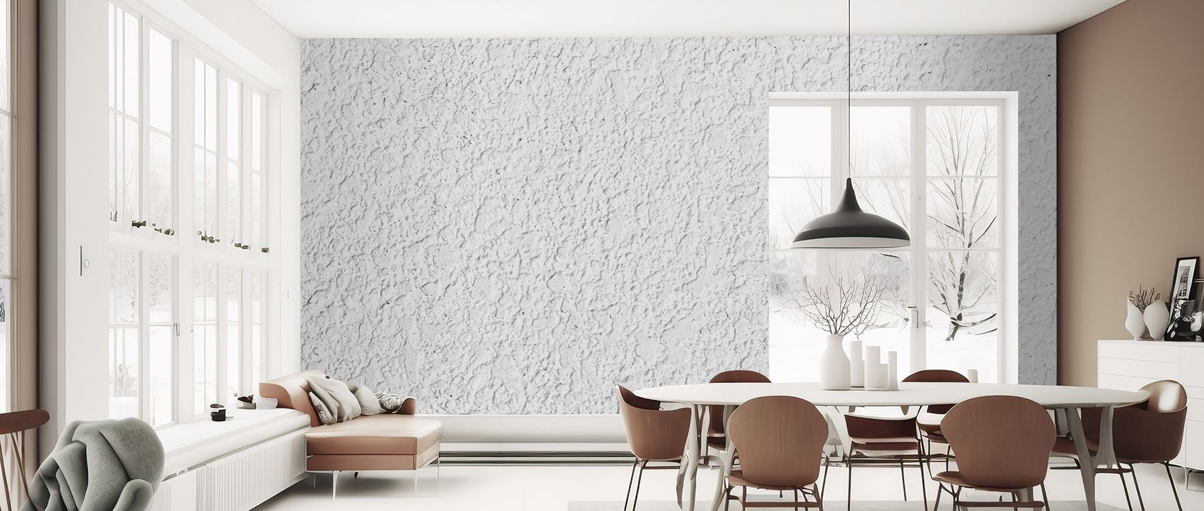 This wallpaper portrays lunar landscapes with celestial refinement, producing interiors filled with calm artistry, suitable for bedrooms or offices where walls require serene decorative presence, offering cosmic identity and stylish charm naturally expres