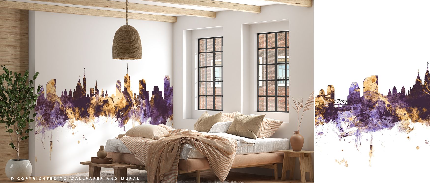 Ottawa Canada Skyline Purple & Gold Wallpaper blends modern design with timeless pride, showcasing the nation’s capital as a stylish motif. Its dramatic tones enrich bedrooms with sophistication, living rooms with visual depth, and offices with cultural i