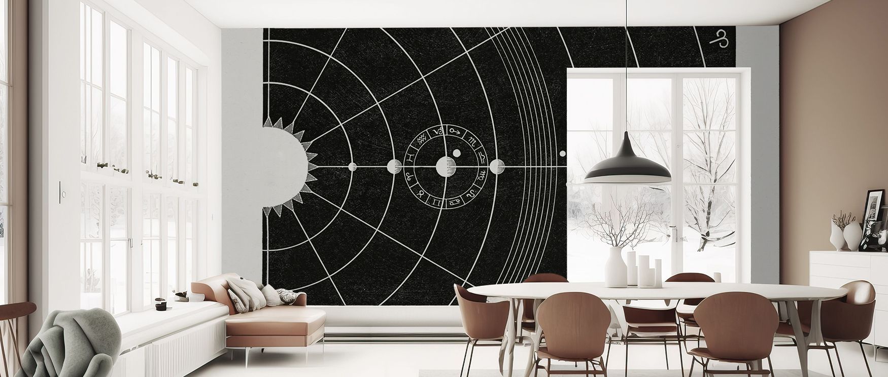 With a graceful constellation layout, this wallpaper brings celestial detail to interiors. Bedrooms gain restful harmony, living rooms enriched calmness, and offices refined focus, as its design ensures walls reflect cosmic inspiration with style and arti