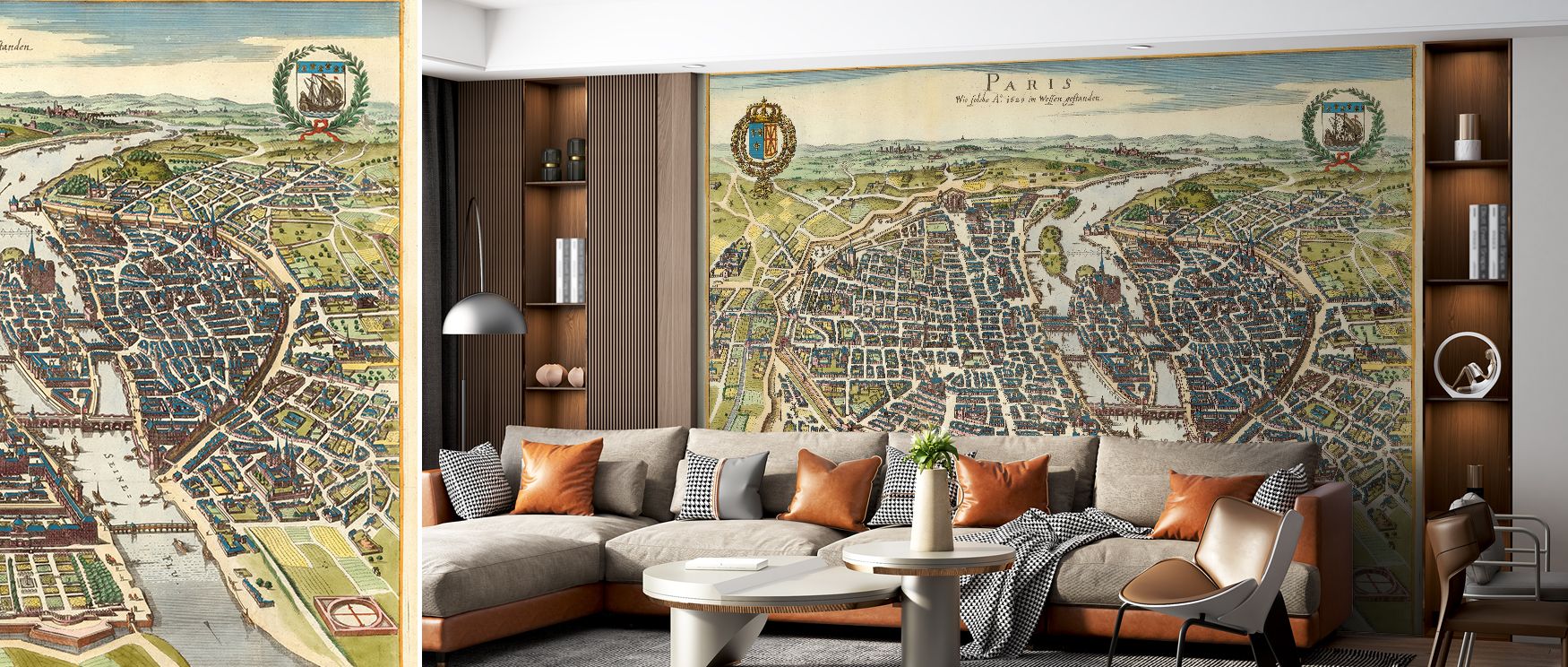 Paris 1620 Historical Wallpaper celebrates European artistry with antique detailing. Bedrooms achieve cultured warmth, living rooms nostalgic charm, and studies timeless focus, as its design captures history, enriching walls with sophistication and balanc