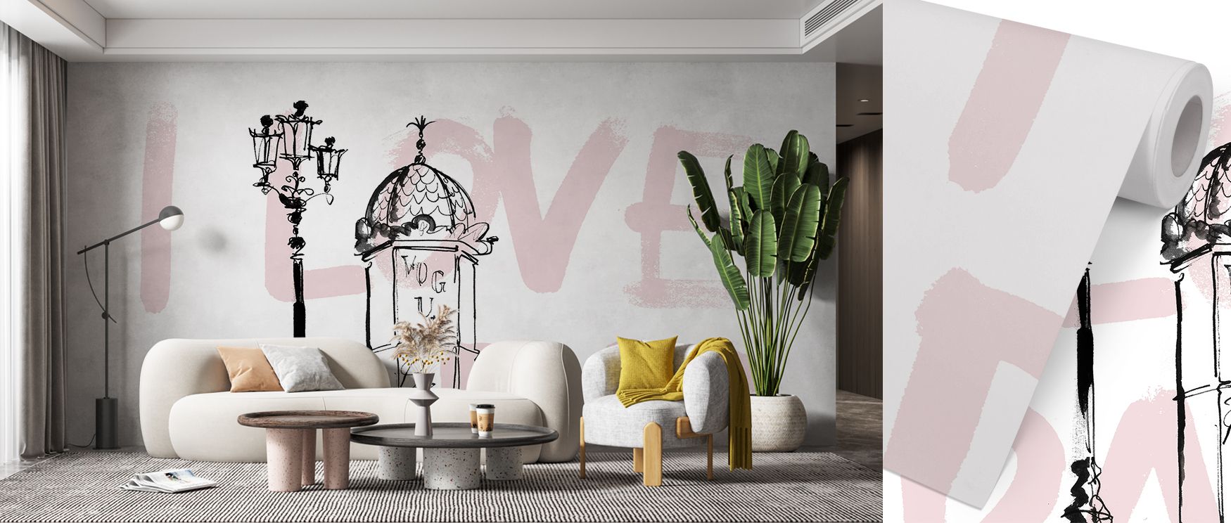 This wallpaper reflects Paris’s romantic atmosphere in refined composition. Bedrooms feel restful, living rooms expressive, and offices elegant, as its detailing ensures walls radiate charm, warmth, and timeless artistry that celebrates Parisian sophistic