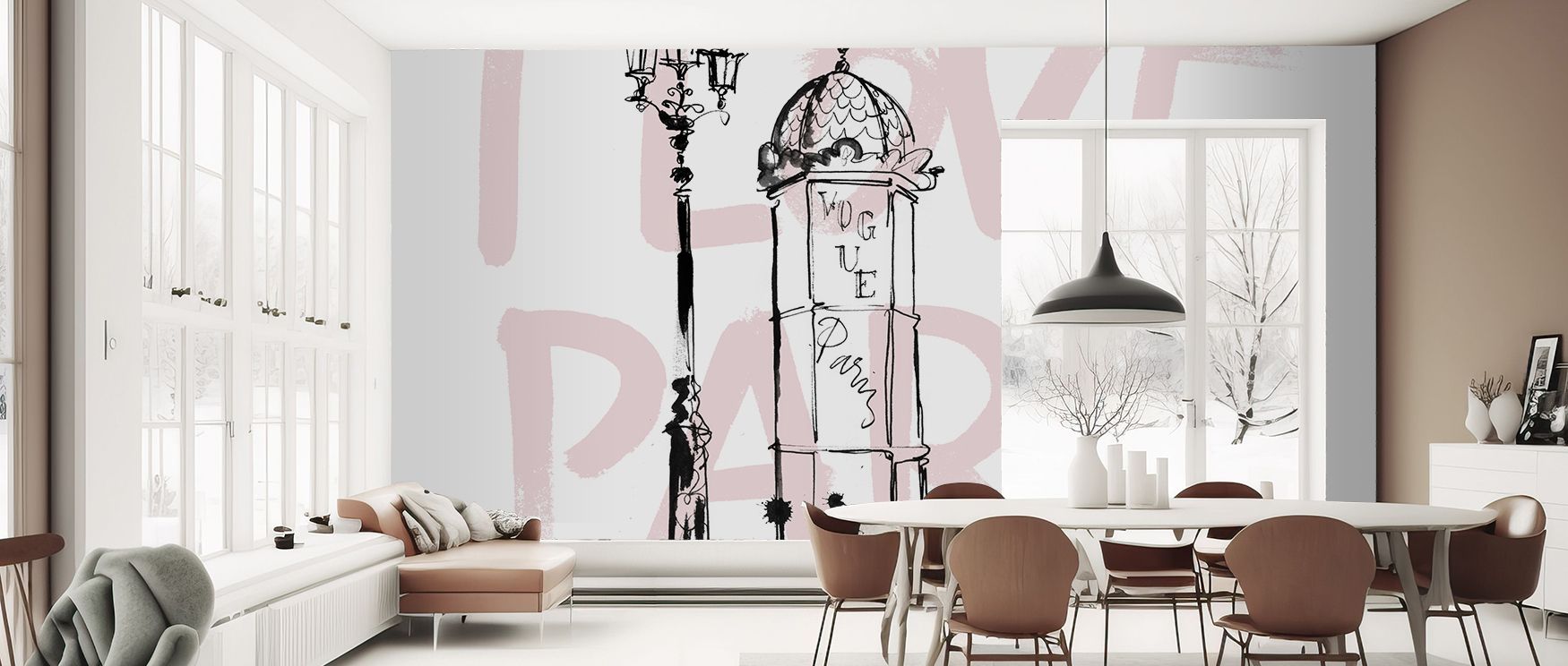 This wallpaper captures Parisian identity with romantic elegance. Bedrooms achieve warmth, living rooms charm, and offices sophistication, as its design reflects love and artistry, ensuring interiors remain intimate, stylish, and timelessly inspired by th