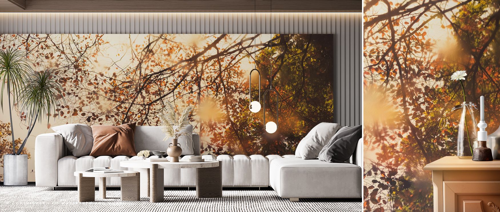 Perfect Day Scenic Wallpaper enriches interiors with tranquil artistry. Bedrooms gain restful elegance, living rooms calming charm, and offices refined inspiration, as its scenic detailing turns walls into expansive backdrops that radiate serenity, sophis