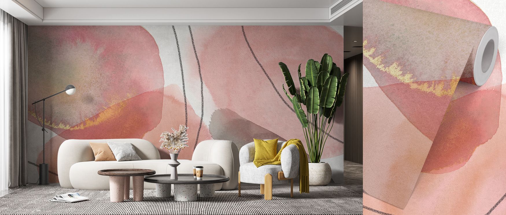 This wallpaper blends petals with bohemian elegance. Bedrooms achieve rest, living rooms charm, and offices creative inspiration, as its floral imagery ensures interiors remain calm, stylish, and enriched with natural artistry that radiates serenity and s