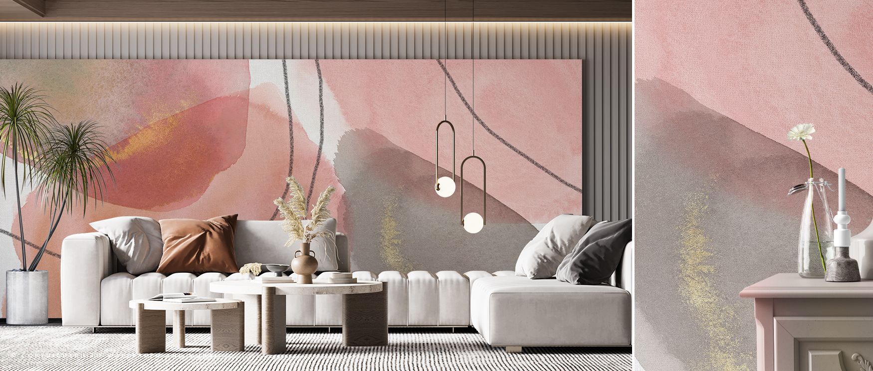 Petal Passion Soft Boho Floral Wallpaper enhances interiors with floral rhythm. Bedrooms gain tranquility, living rooms warmth, and offices balance, as its design ensures walls reflect boho charm and delicate elegance, creating inviting spaces filled with