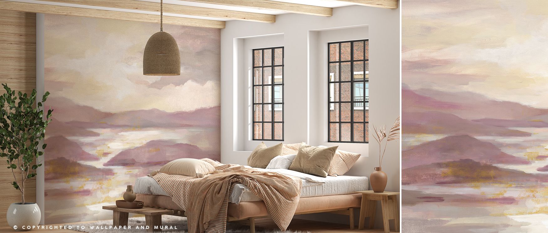 Pink or Gold Abstract Wallpaper enhances interiors with dynamic energy. Bedrooms gain vibrancy, living rooms expressive balance, and offices creativity, as its abstract detailing ensures walls radiate artistic refinement, turning interiors into modern sho