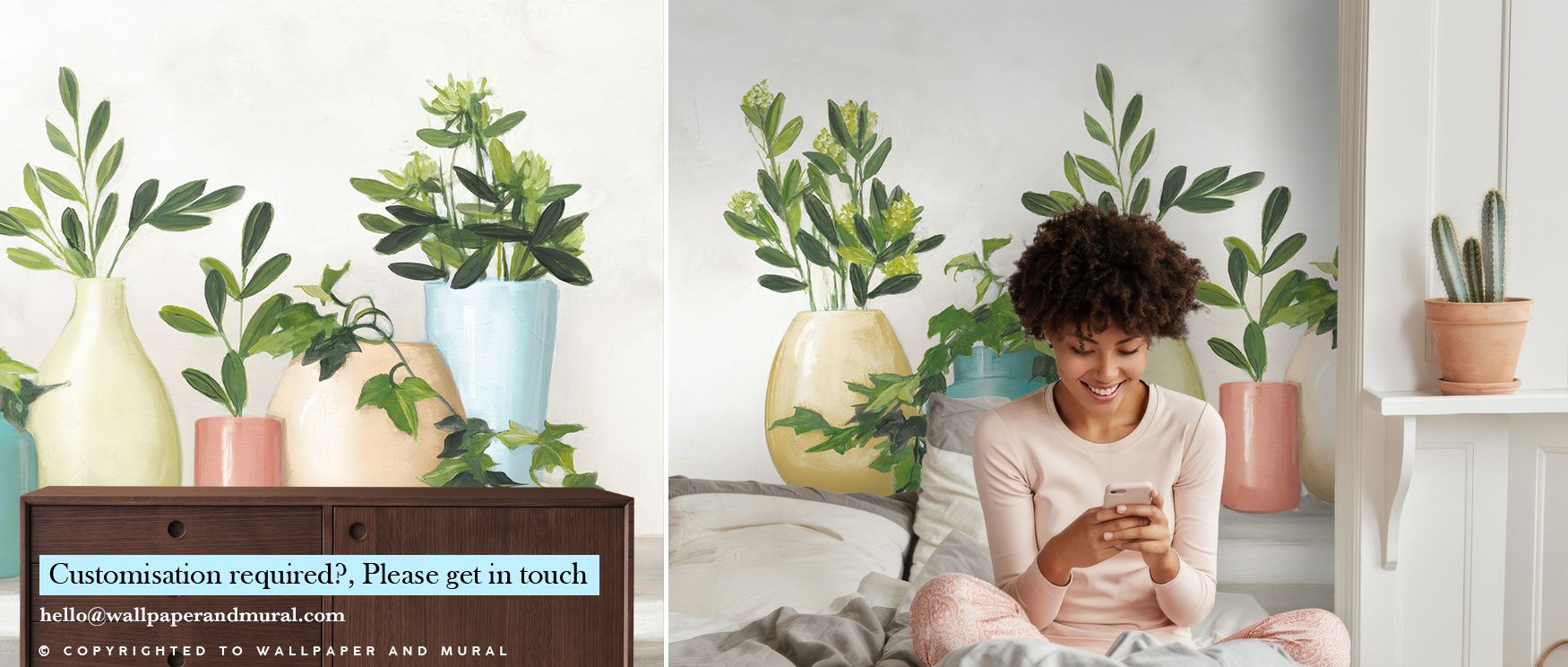 Plant is Life Nature Wallpaper captures greenery with refined artistry. Bedrooms become vibrant retreats, living rooms expressive showcases, and offices inspiring spaces, as its imagery ensures walls radiate vitality, sophistication, and timeless charm en