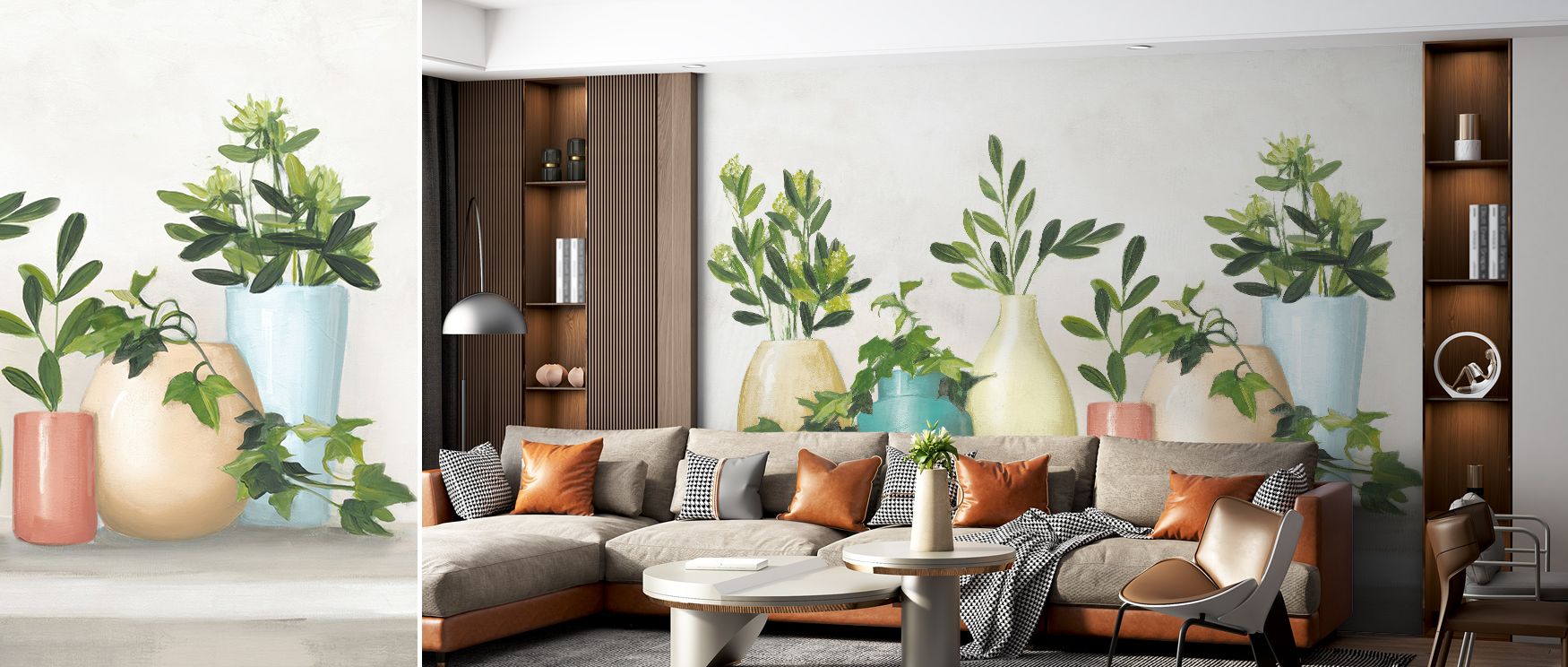 Plant is Life Nature Wallpaper celebrates nature’s rhythm with detailed artistry. Bedrooms feel vibrant, living rooms expressive, and offices stylish, as its greenery enriches spaces with charm and sophistication, ensuring interiors reflect vitality and t