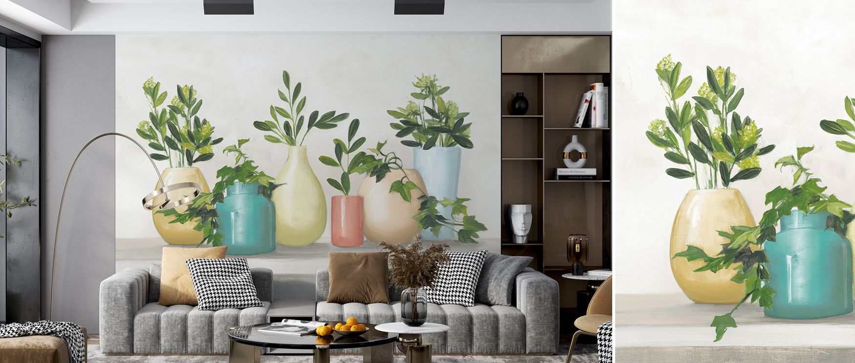 Plant is Life Nature Wallpaper conveys greenery with vitality and charm. Bedrooms gain liveliness, living rooms expressive refinement, and offices creativity, as its design ensures walls reflect natural artistry, enriching interiors with timeless style an