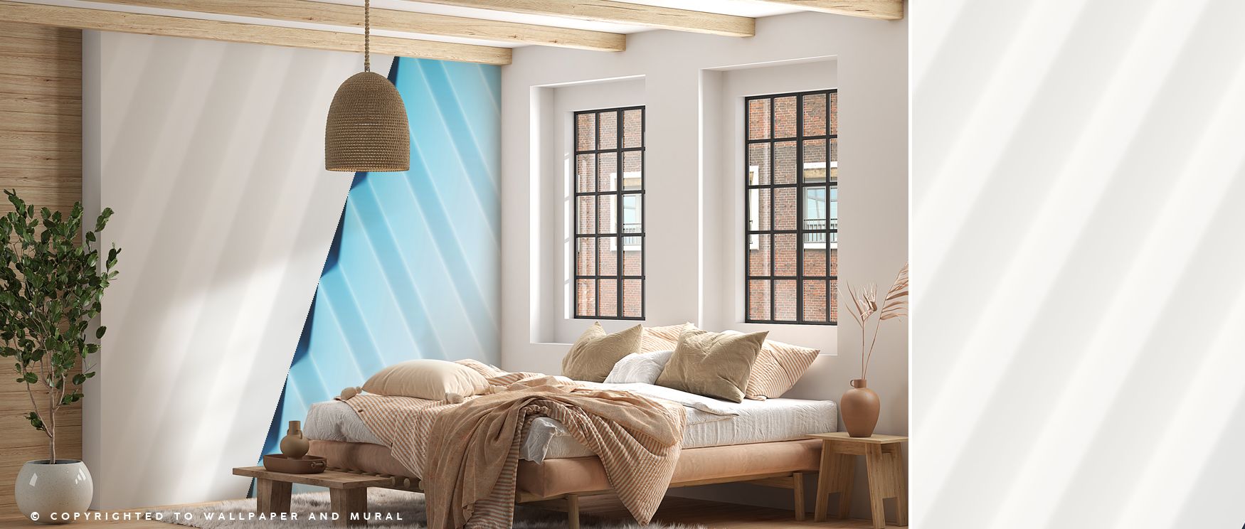 With pleated abstract forms, this wallpaper enriches spaces with balance. Bedrooms feel bold, living rooms sophisticated, and offices inspiring, as its layered detailing ensures interiors radiate rhythm and artistry, creating timeless spaces filled with e