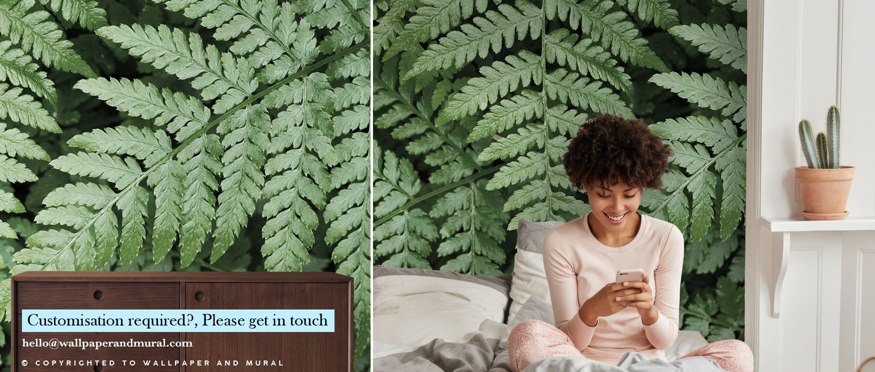 Pointy Ferns Botanical Wallpaper captures greenery with refined artistry. Bedrooms gain restful vibrancy, living rooms natural balance, and offices refreshing focus, as its fern detailing enriches walls with sophistication, vitality, and timeless charm in