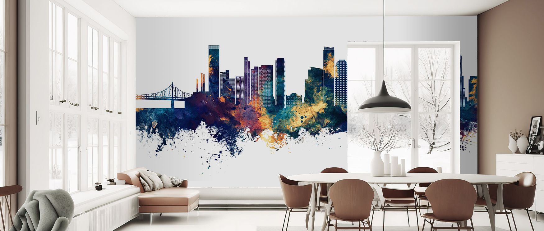 With architectural detailing, this wallpaper enriches interiors with vibrancy. Bedrooms gain stylish charm, living rooms dynamic balance, and offices refined inspiration, as its design ensures walls remain timelessly expressive and filled with cultural he