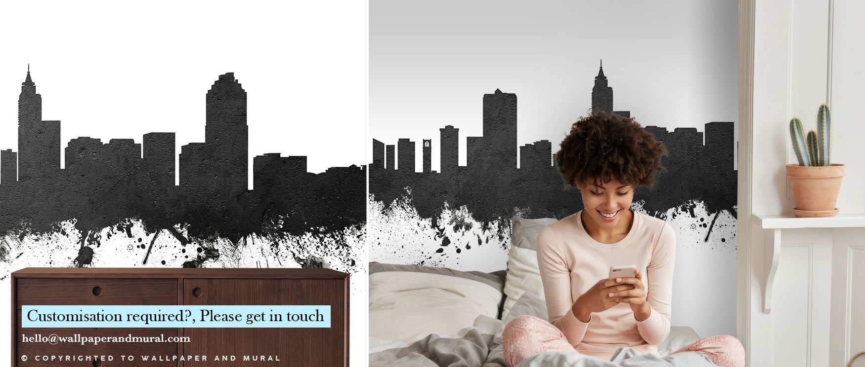 This wallpaper celebrates Raleigh’s heritage with striking monochrome tones. Bedrooms gain sophistication, living rooms vibrancy, and offices creativity, as its imagery ensures interiors remain stylish, expressive, and filled with cultural identity and ch