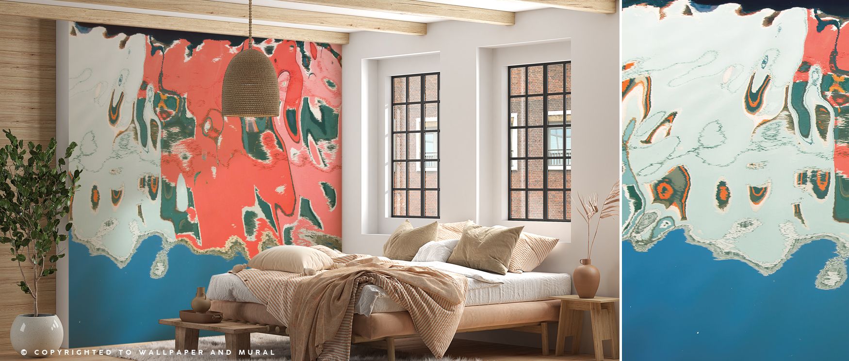 With colorful tones and reflections, this wallpaper enhances interiors with cultural charm. Bedrooms gain vibrancy, living rooms expressive balance, and offices refined inspiration, as its imagery ensures walls remain stylish, lively, and timelessly enric