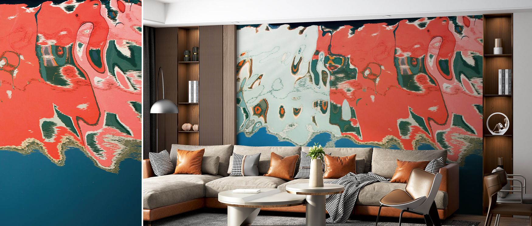 Reflections of Burano IV Scenic Wallpaper conveys cultural vibrancy with lively detailing. Bedrooms achieve refinement, living rooms charm, and offices stylish balance, as its reflections enrich interiors with timeless artistry, ensuring walls radiate Ita