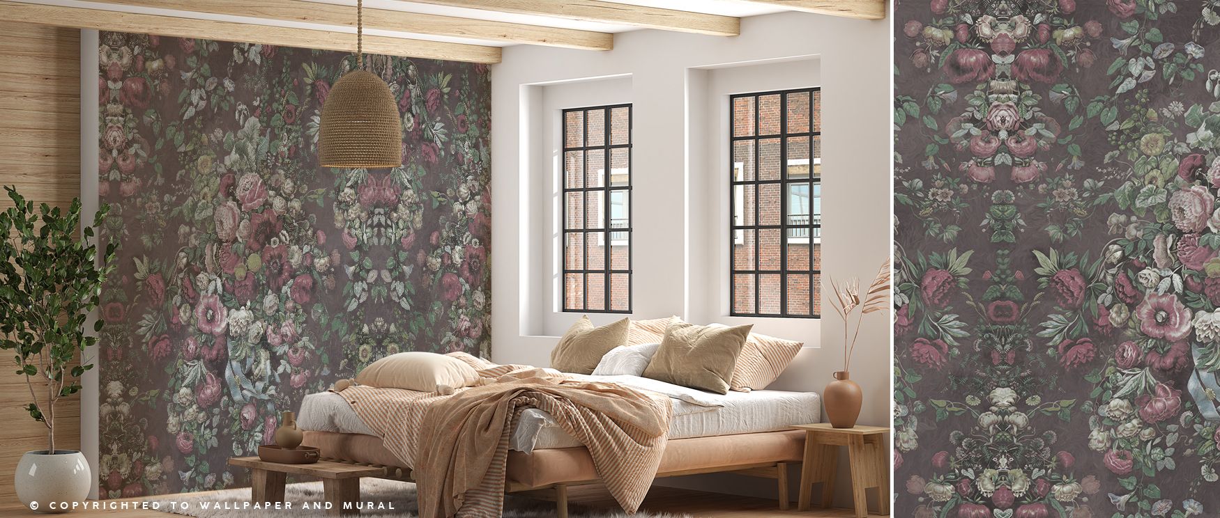The wallpaper carries lines that twist and weave to form a pattern filled with life. Each mark adds depth and vibrancy to interiors. Bedrooms glow with serene strength offices radiate focus and living rooms gain visual energy. This design transforms walls