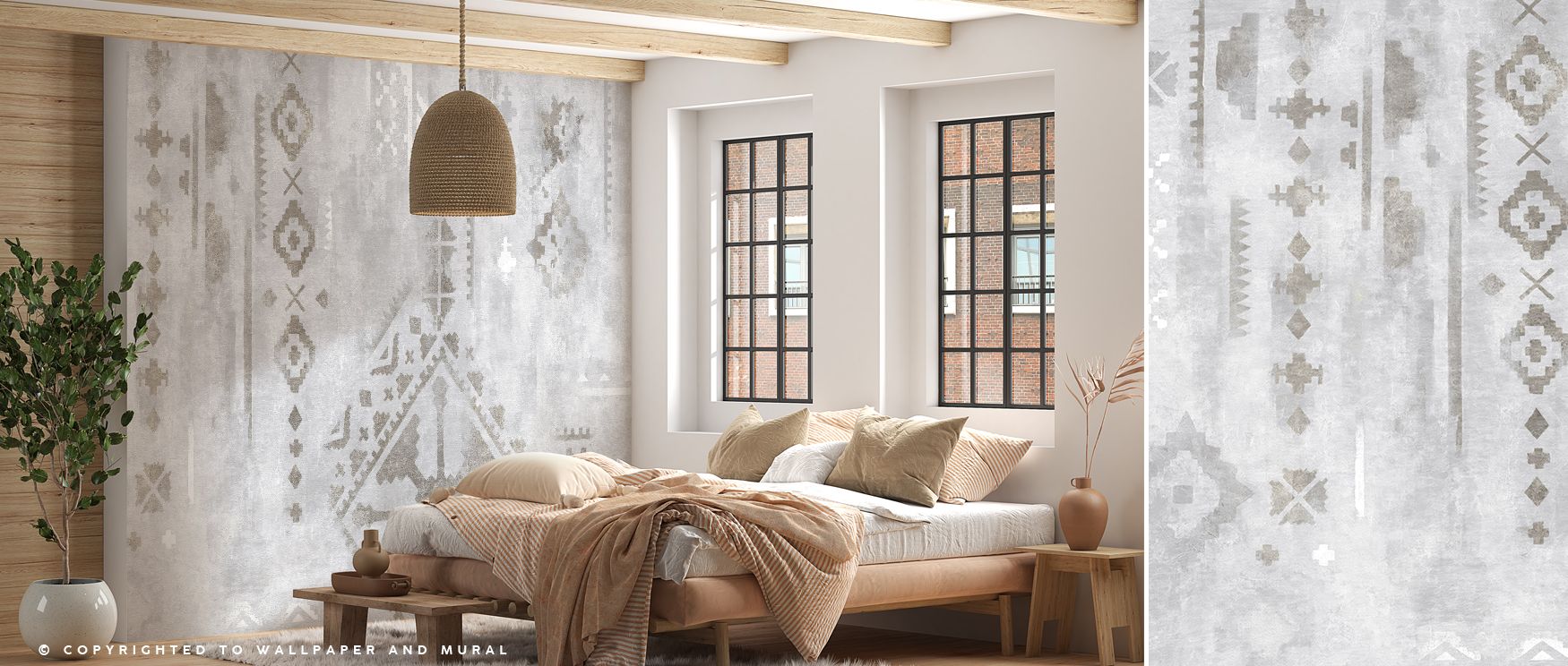 Across the design silver shades shift with subtle depth that enriches the wall. Bedrooms glow with peaceful light offices become centers of focus and living rooms radiate calm charm. The wallpaper reflects Scandinavian ideals of harmony and modern artistr