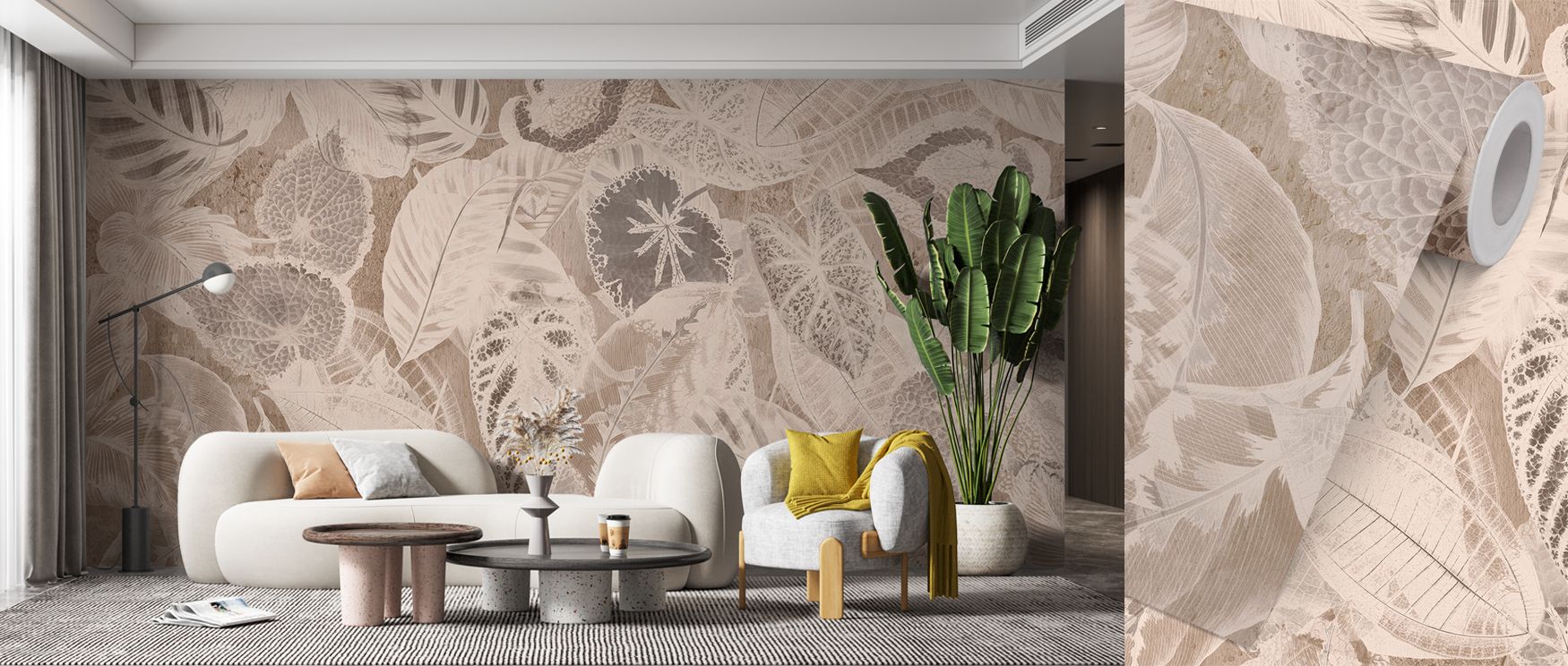 Layers of foliage spread across the Secret Leaves Botanical Wallpaper with freshness and depth. Living rooms glow with vitality bedrooms gain calm charm and offices thrive with focus. The design celebrates natural rhythm and turns walls into leafy retreat