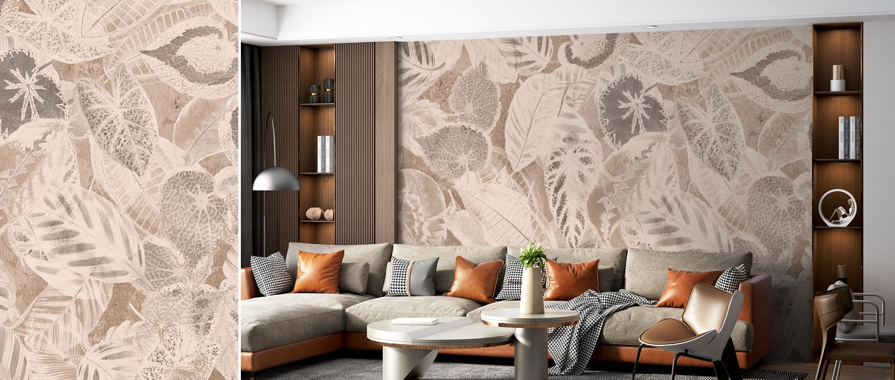 Every detail reflects natural artistry with foliage that glows with freshness. Bedrooms gain charm living rooms radiate vitality and offices feel focused. The Secret Leaves Botanical Wallpaper makes interiors feel alive with elegance and warmth. 