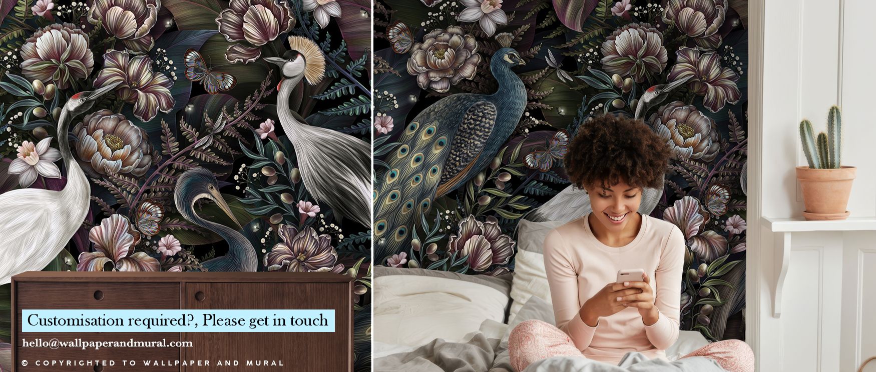 Birds soar across the Sensational Birds Nature Wallpaper in a composition filled with energy and rhythm. Living rooms radiate charm, bedrooms glow with vitality, and offices thrive with inspiration. The design celebrates avian beauty while filling interio