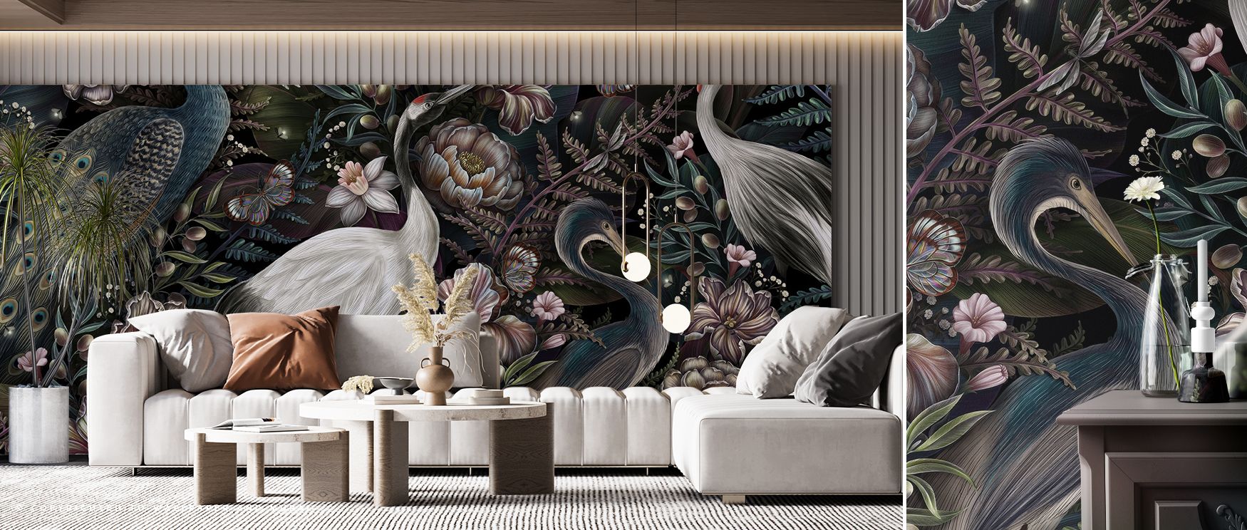 Every bird adds vibrancy and depth as it flows across the surface in colorful rhythm. Bedrooms glow with charm, living rooms sparkle with sophistication, and offices gain clarity. The design enriches interiors with joy and celebrates natural spirit. 