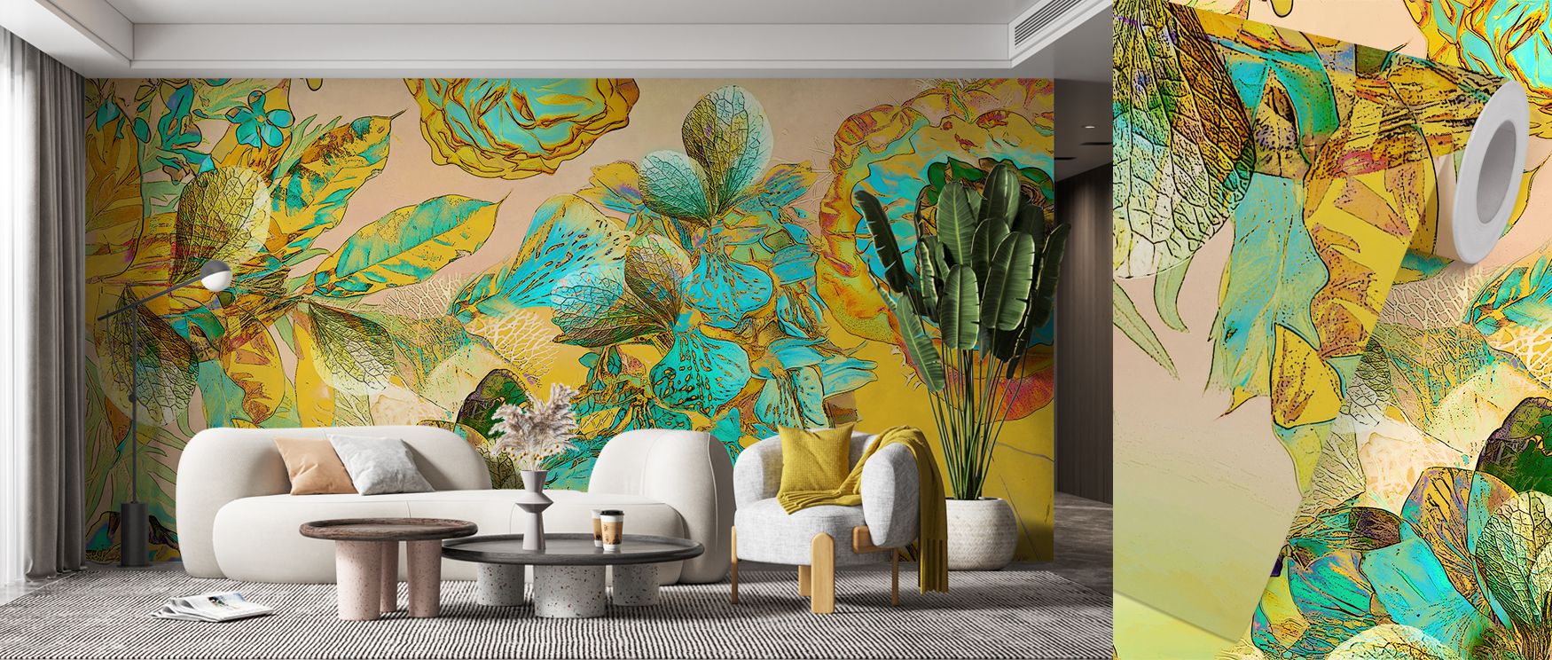 Every shape flows with soft tone and gentle rhythm, bringing refinement and harmony to the wall. Living rooms glow with atmosphere, offices carry focus, and bedrooms rest in calm. The wallpaper reflects serenity while remaining stylish. 
