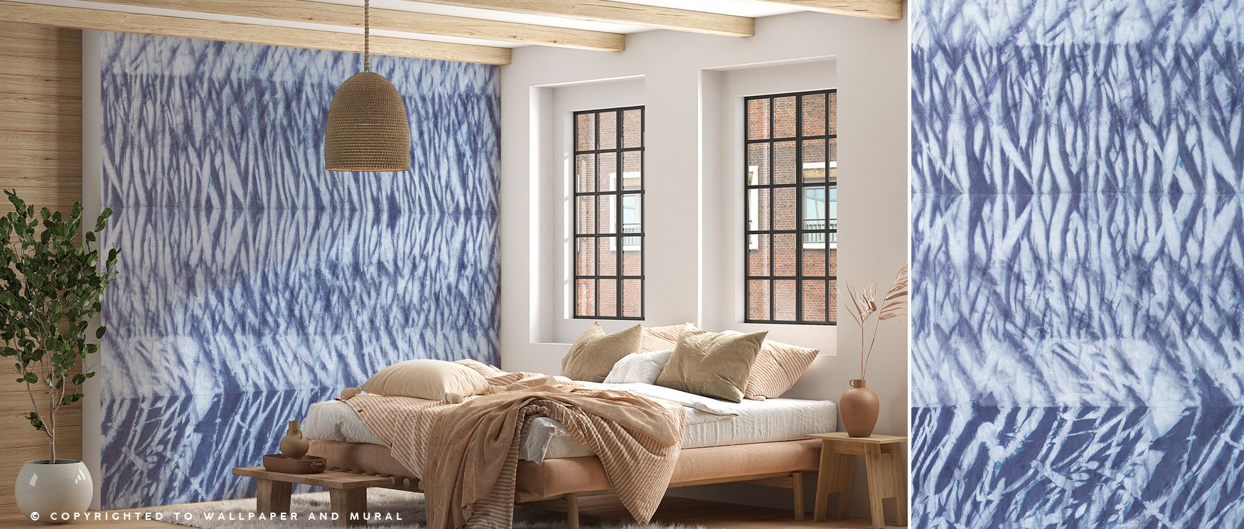 Modern workspaces enhanced with Shiboriscape Compressed Abstract Wallpaper reveal how its layered textures promote creativity and focus, balancing professional refinement with artistic expression, giving offices a dynamic yet sophisticated aesthetic that 