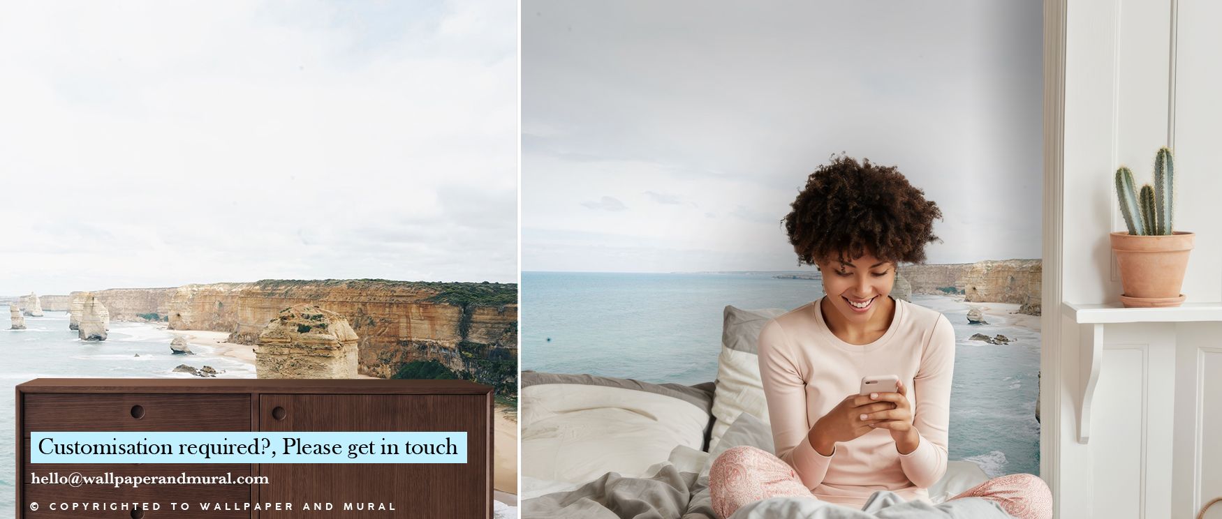 Gentle textures of Shoreline Scenic Wallpaper bring out the meditative qualities of calm waters meeting sandy edges, creating a soothing backdrop that enriches interiors with natural elegance, ideal for bedrooms, offices, or living rooms where harmony and