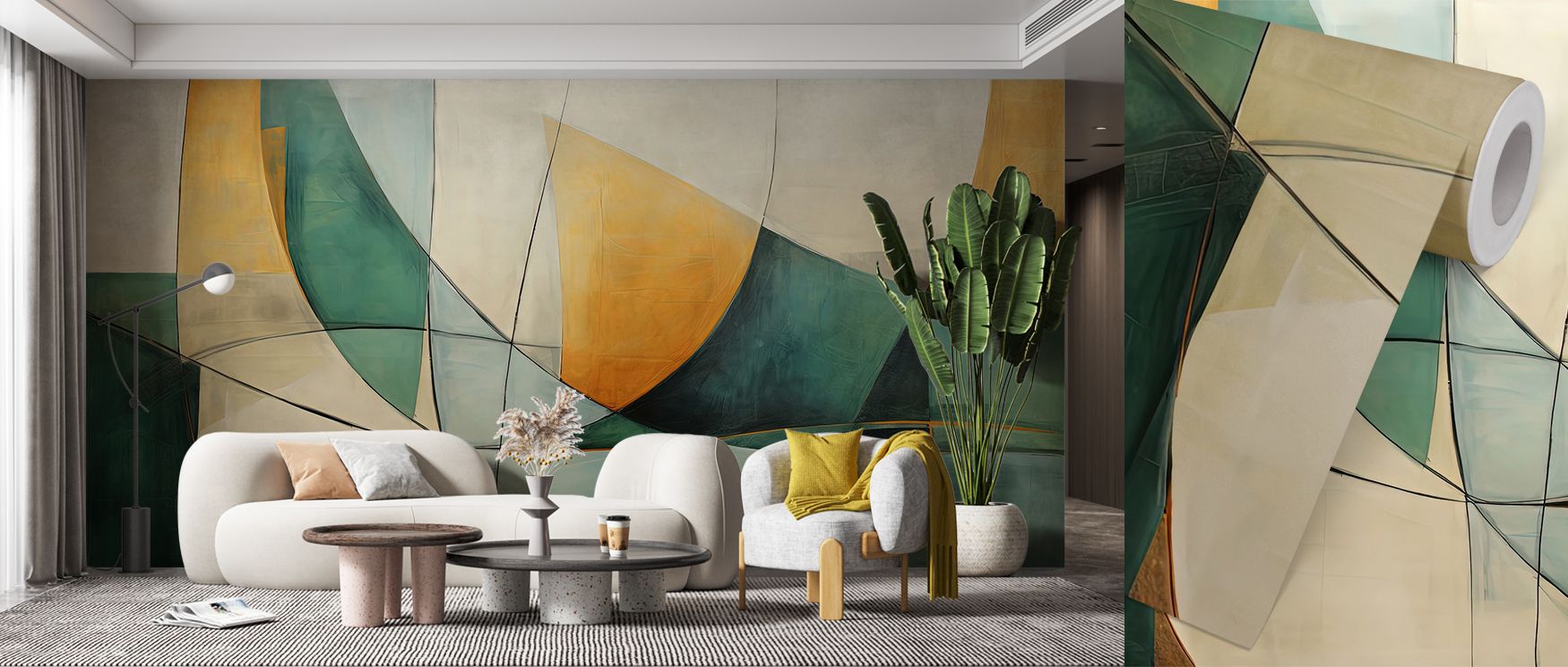 Bedrooms styled with Shorelines Scenic Wallpaper reveal the beauty of multiple shoreline perspectives extending across the wall, producing restful environments that harmonize with warm textiles and natural lighting, ideal for enhancing relaxation and peac