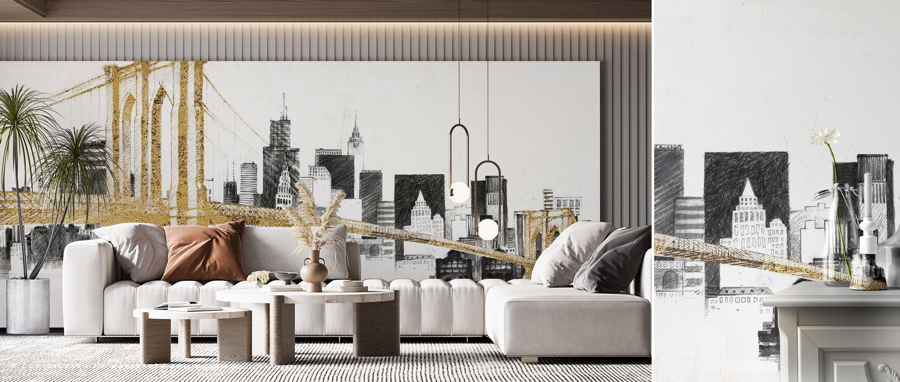 Skyline Crossing Abstract Wallpaper captures energy through luminous linework that crosses dramatically. The design conveys strength in simplicity. Shading enriches contrast, making the pattern feel dimensional. Its artistry reflects balance and vitality.