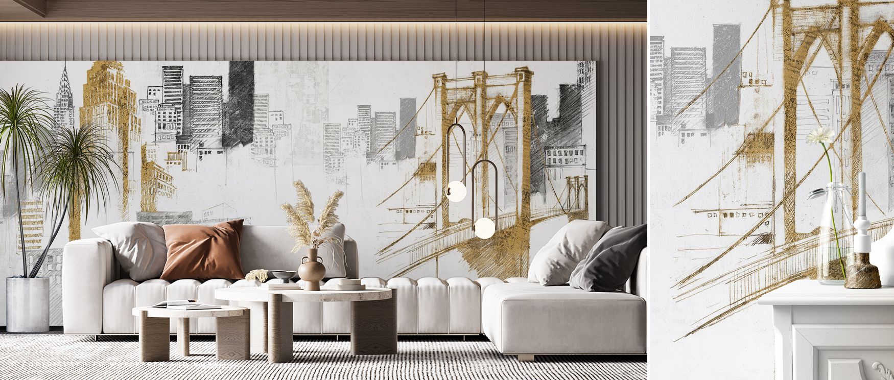 Skyline Monuments Cityscape Wallpaper presents panoramic structures illustrated with clean geometry. The design conveys grandeur in rhythmic clarity. Shading enhances perspective. Its artistry reflects order and beauty. The surface radiates monumentality.