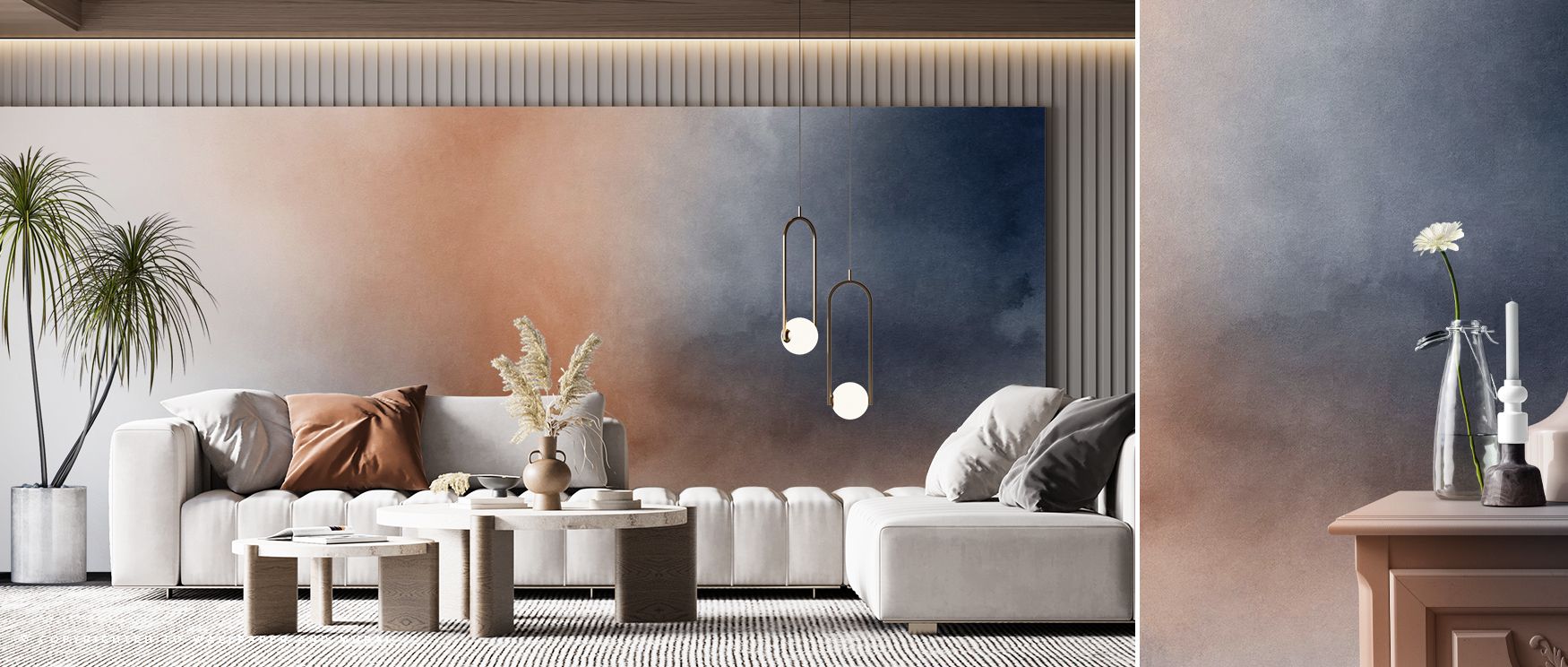 Smoke on River Scenic Wallpaper captures drifting smoke lines as they stretch into horizontal flow. The design conveys motion within quietness. Its artistry interprets atmosphere into decorative softness. Shading enriches surface dimension. The imagery ra
