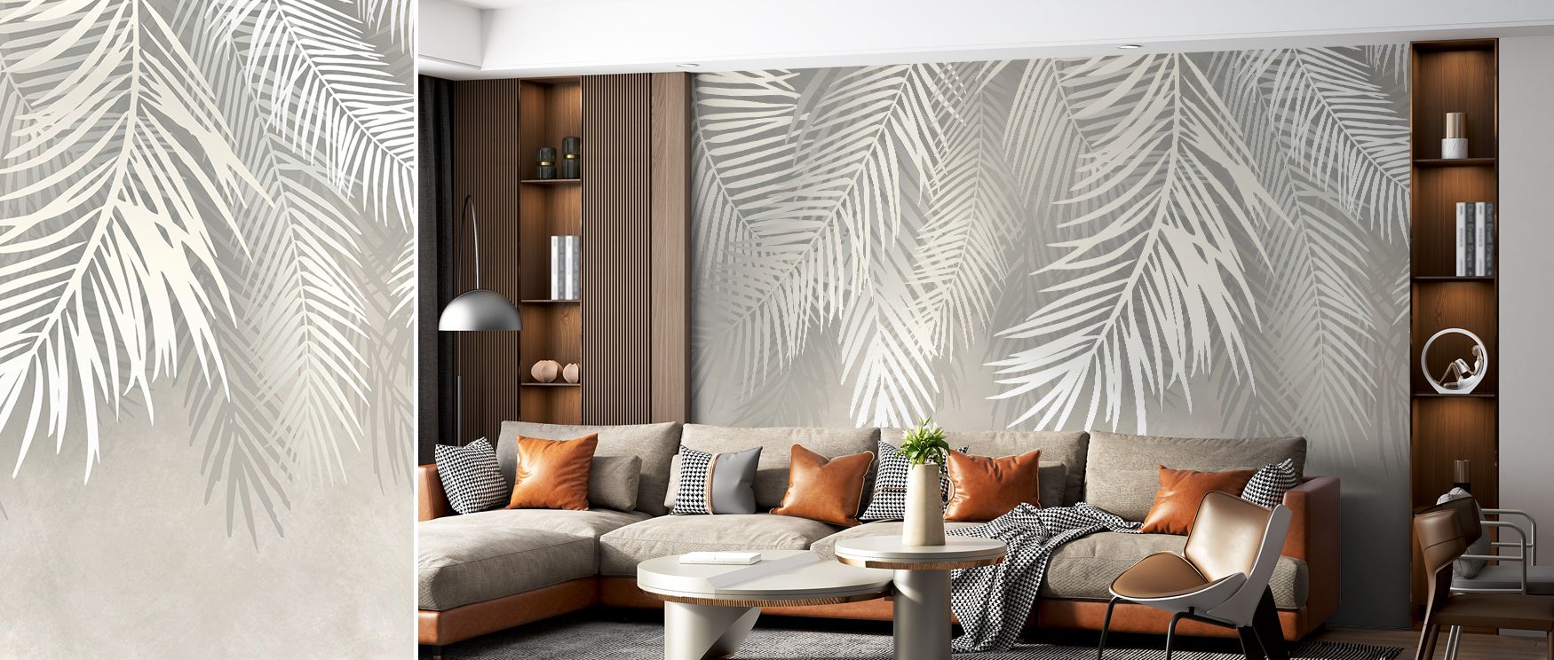 Snow Palms Botanical Wallpaper interprets seasonal beauty through tropical imagery, producing surfaces that feel unexpected yet refined. The design reflects both warmth and coldness. Its artistry emphasizes rhythm in detail. Gradual tonal shifts add subtl