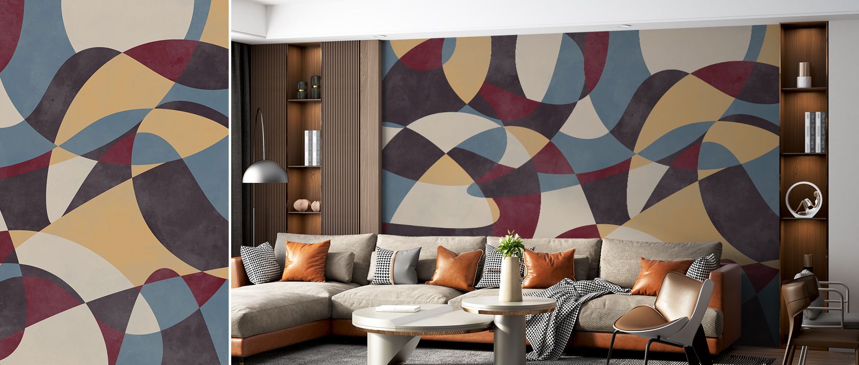 Soft Bounce Abstract Wallpaper captures curved strokes resembling echoes across a visual plane. The design conveys rhythm within motion. Its artistry emphasizes balance. Subtle shading enhances vibrancy. The surface reflects clarity. The imagery radiates 