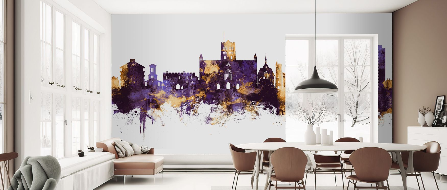 The composition balances massing—broad blocks counterpoint slender spires—to create visual weights that feel musical. Musical, not chaotic. Proportions read deliberate. Deliberation reads elegant. The skyline thus becomes emblematic rather than documentar