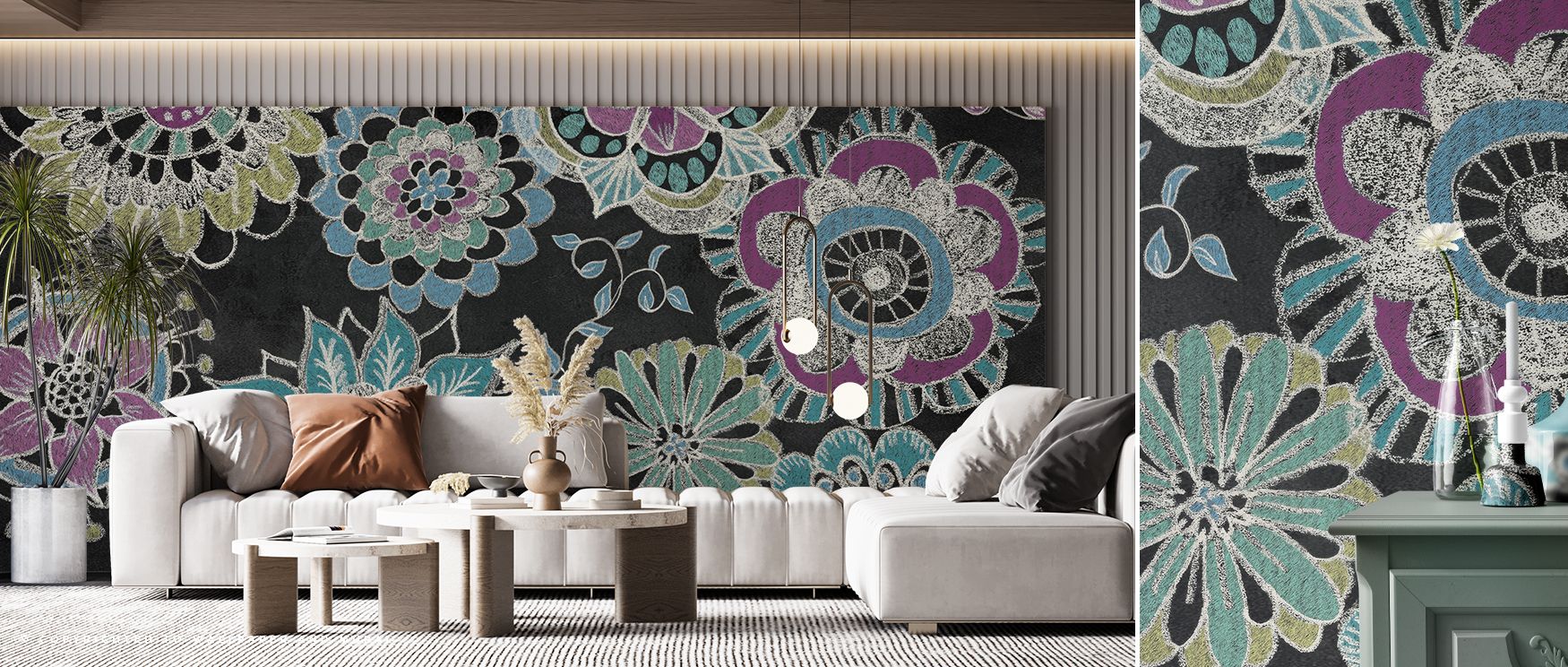 Designed to refresh and invigorate, Stay Happy Cool III wraps walls with playful tones that instantly change a room’s personality. Lighthearted yet elegant, it creates balance between joy and composure. The design is especially suited to modern bedrooms o