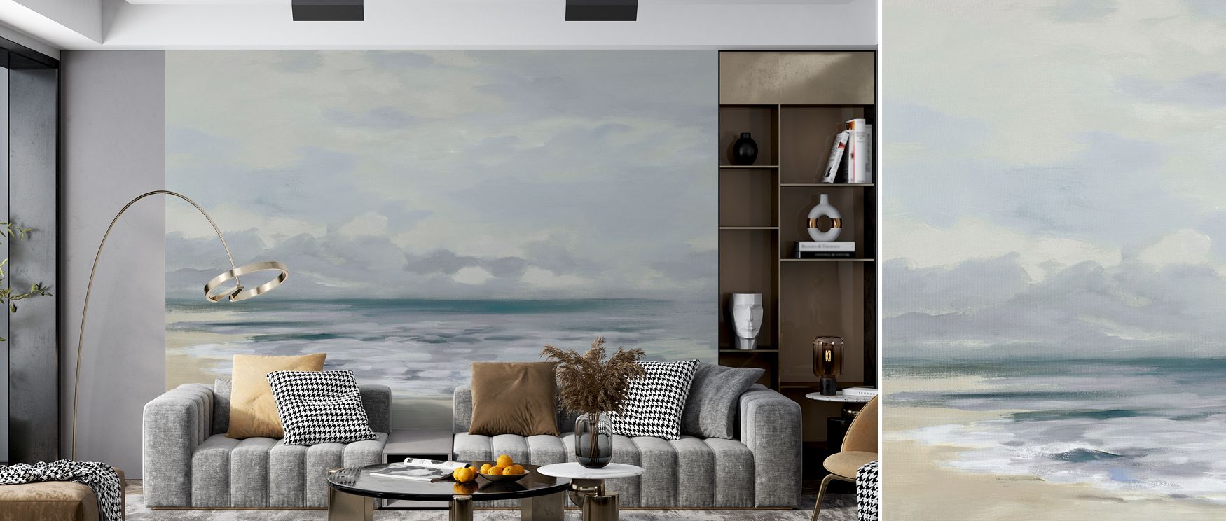 Refined details capture storm light as it transitions through shades of grey, offering balance to interiors. Homes styled with this wallpaper feel both creative and elegant, ensuring walls remain timeless and inspiring. 
