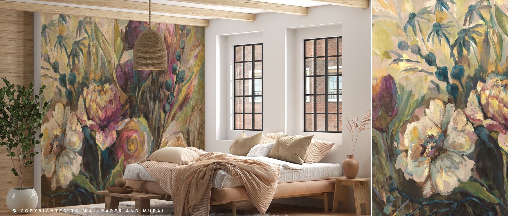 Petal bursts alternate with leafy rests to create cadence; Summer Garden Wallpaper keeps the garden breathing. Living room walls feel open. Colors stay fresh. Lines remain delicate. Depth is subtle. Flow stays even. The scene feels warm. 