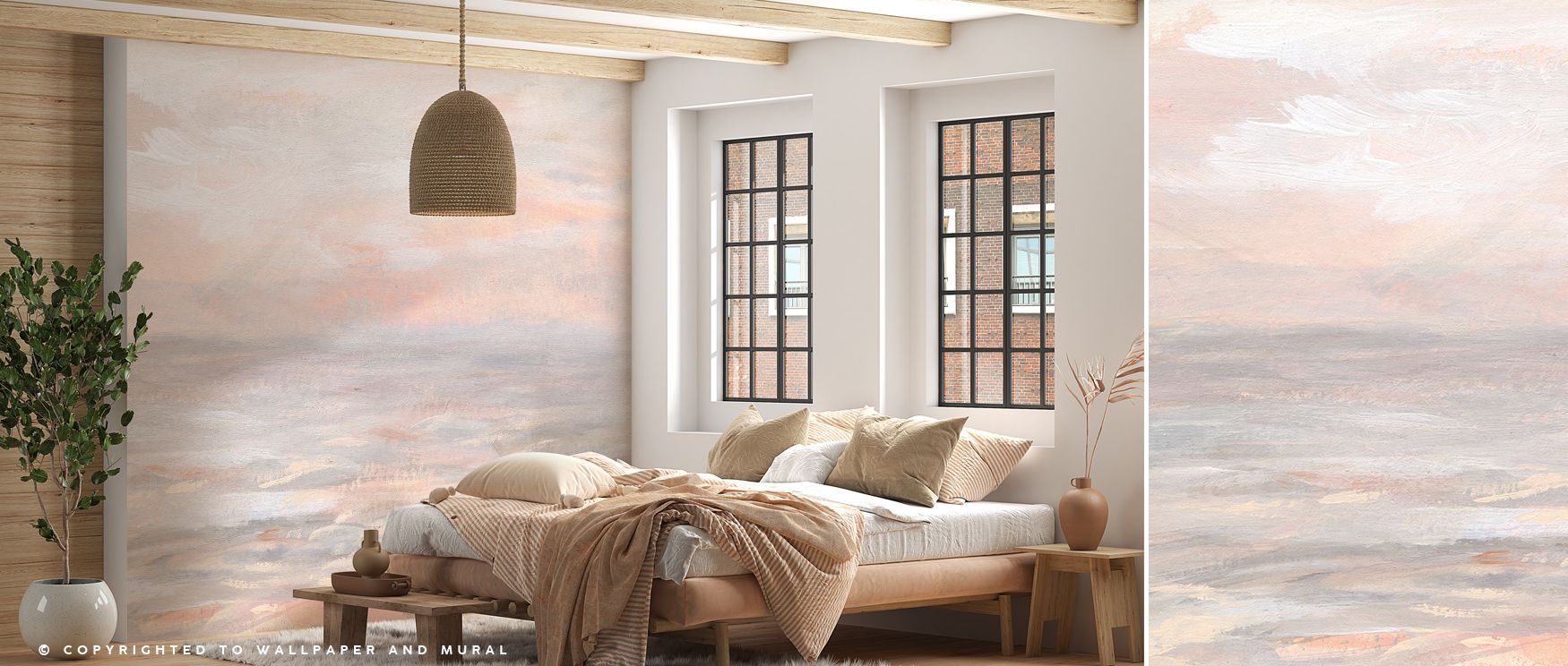 Gentle transitions move across the design like waves absorbing light, producing balance and warmth. Sunrise Waters Wallpaper enriches this rhythm with careful gradients, layering tones seamlessly. Highlights sparkle softly, never harsh. Shadows remain res
