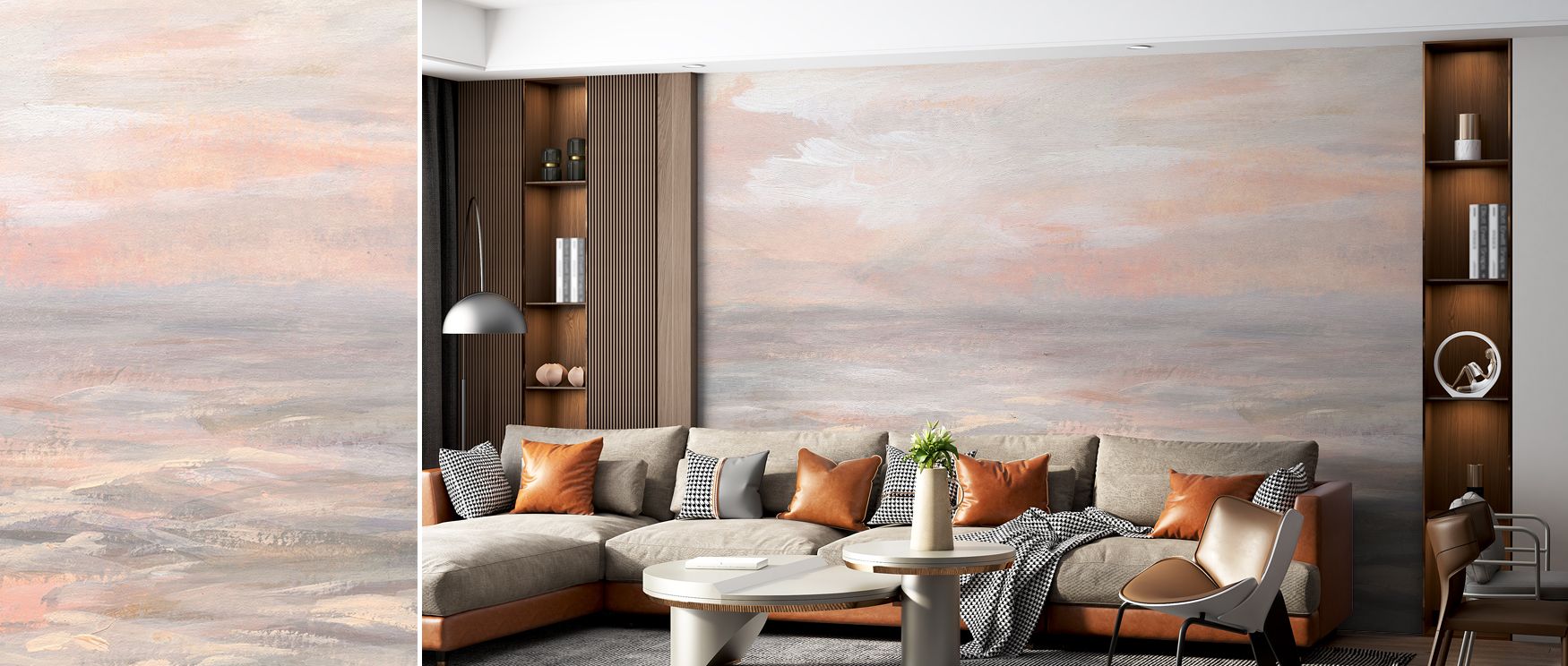 Gradients climb smoothly without abrupt shifts, ensuring transitions remain believable. Sunrise Waters Wallpaper interprets this restraint with precision. Panels align cleanly. Depth stays intact. Visual balance endures. Serenity defines the result. Elega