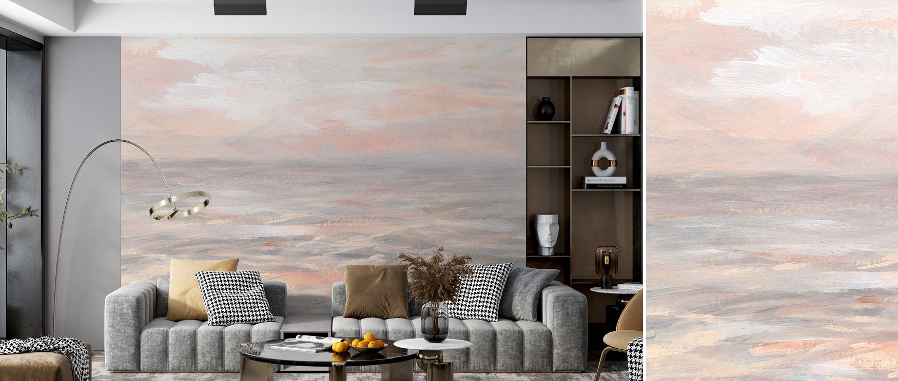 Negative space remains intentional, ensuring openness within design. Sunrise Waters Wallpaper balances filled areas with breathable gaps. The effect sustains tranquility. Imagery feels expansive. Layers remain quiet. Harmony persists. Atmosphere feels con