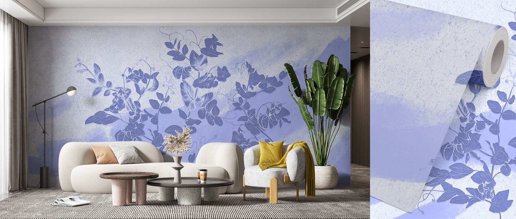 Gentle veining adds detail without distraction, offering quiet realism to blossoms. Sweet Peas Stroke Cool Wallpaper positions these accents with care, preserving balance. Color shifts remain soft. Surfaces breathe serenity. Elegance defines mood. The ima
